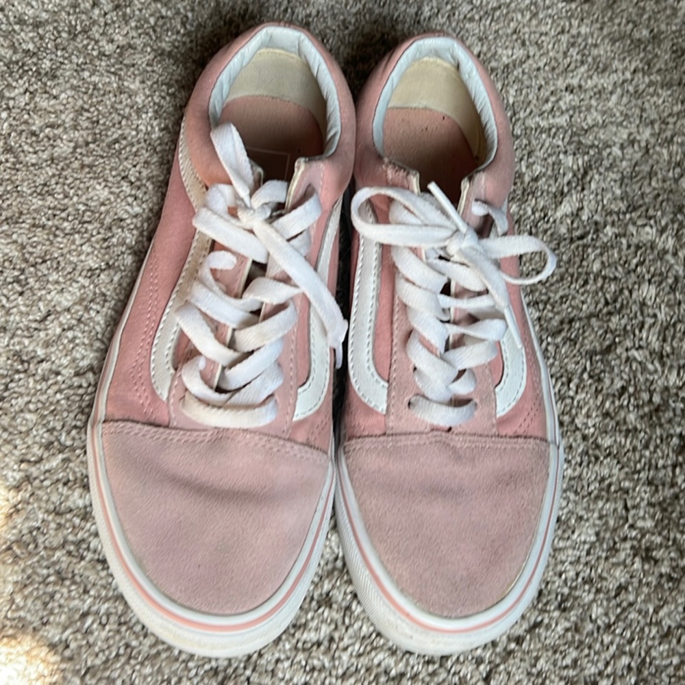 Pink Suede Old Skool Vans Sneakers